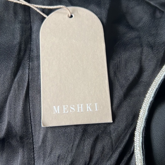 Meshki LAWRY Diamante Cut Out Maxi Dress Black NWT Size Medium - Picture 12 of 15